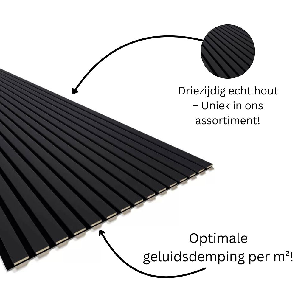 Akoestisch wandpaneel Blackwood Luxovision