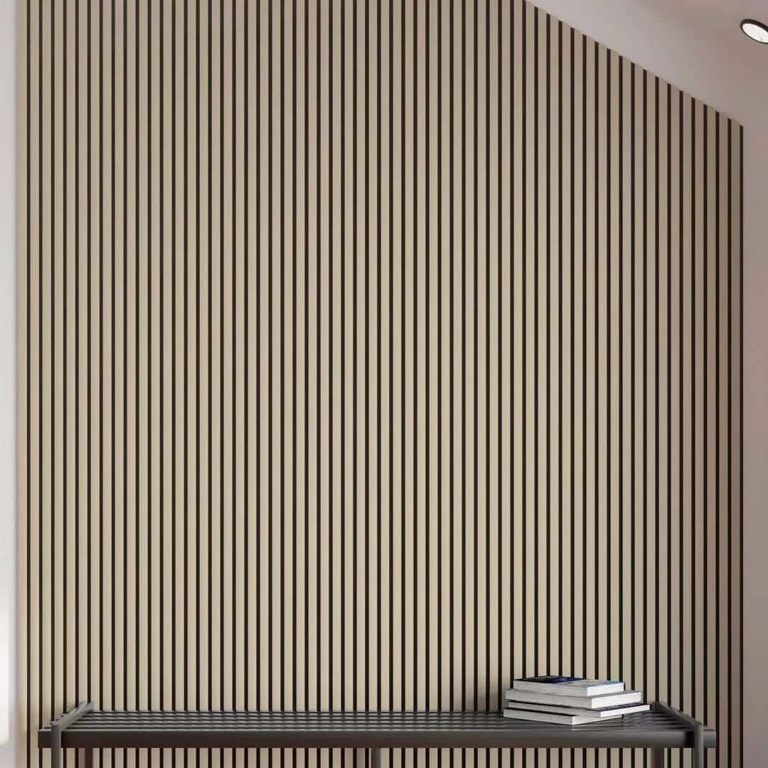 Akoestisch wandpaneel Beige Deluxe Luxovision